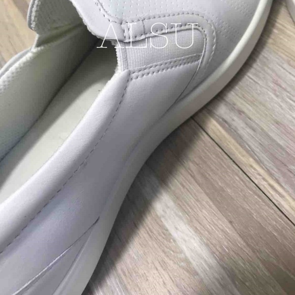NWT ECCO Aimee Perforate Slip On White Leather - Picture 7 of 8